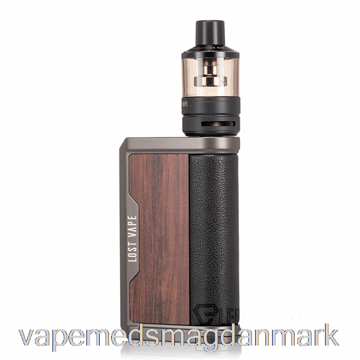 Vape Uden Nikotin Lost Vape Centaurus Q200 Startsæt [podtank] Gunmetal Walnut Wood